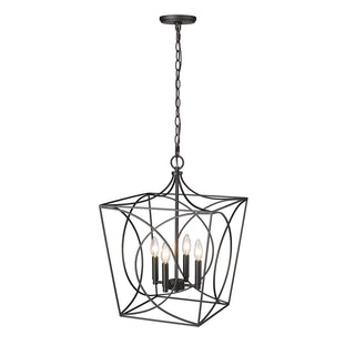 Tracy 4-Light Pendant light Matte Black