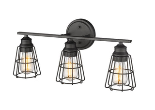 3-Light Vanity Matte Black