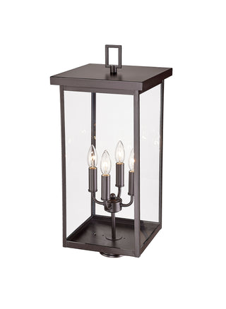 Barkeley 4-Light Outdoor Post Lantern Powder Coated Bronze