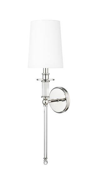 1-Light Wall Sconce Polished Nickel