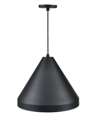 R Series 1-Light Cord Hung Cone Satin Black