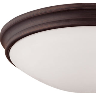 1-Light Flushmount Ceiling Light Rubbed Bronze