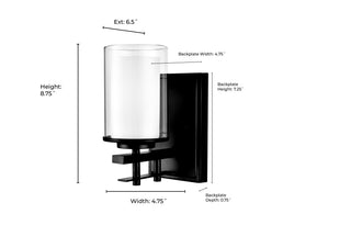 Huderson 1-Light Wall Sconce Modern Gold