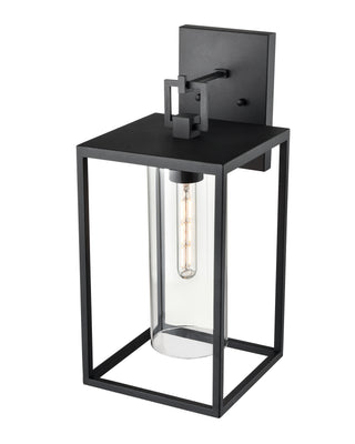 Ellway 1-Light Outdoor Wall Sconce Textured Black