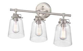 Amberose 3-Light Vanity Brushed Nickel