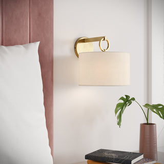 Braxstan 1-Light Wall Sconce Vintage Brass