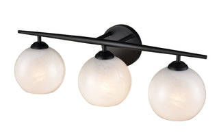 Kimorra 3-Light Vanity Matte Black