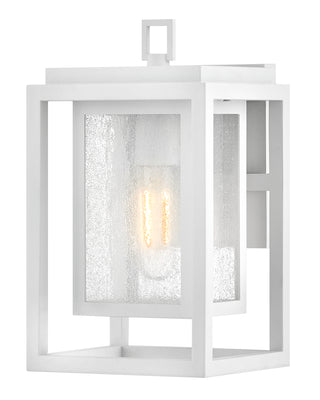 Republic Small Wall Mount Lantern in Textured White