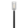 Republic Medium Post Mount Lantern 12v in Satin Nickel
