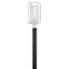 Republic Medium Post Mount Lantern in Textured White