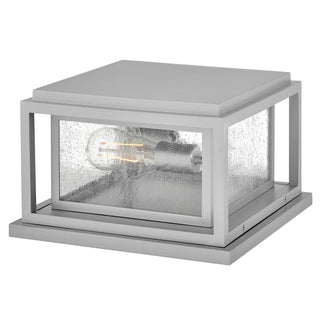 Republic Small Pier Mount Lantern 12v in Satin Nickel