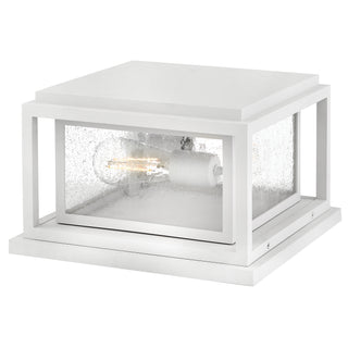 Republic Small Pier Mount Lantern 12v in Textured White