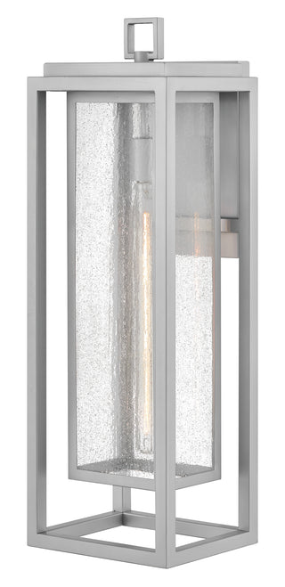 Republic Large Wall Mount Lantern in Satin Nickel