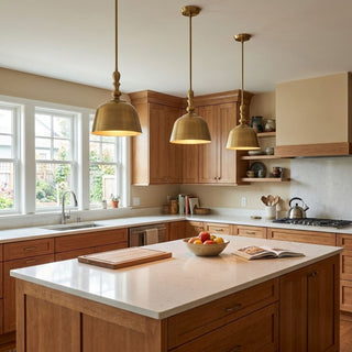 Berg One Light Pendant in Warm Brass