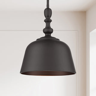 Berg One Light Pendant in Matte Black