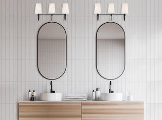 Cameron Three Light Bath Bar in Matte Black