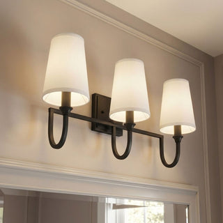 Cameron Three Light Bath Bar in Matte Black