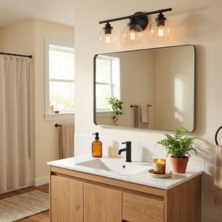 Carson Three Light Bath Bar in Matte Black
