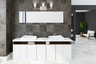 Vaughan Three Light Bath Bar in Satin Nickel