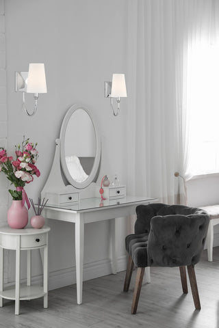 Cameron One Light Wall Sconce in Polished Nickel