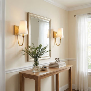 Cameron One Light Wall Sconce in Warm Brass