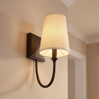 Cameron One Light Wall Sconce in Matte Black