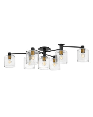Hinkley - 4513BK - LED Semi-Flush Mount - Axel - Black