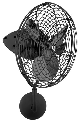 Bruna Parede 13" Ceiling Fan in Matte Black