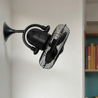 Kaye 13" Wall Fan in Matte Black