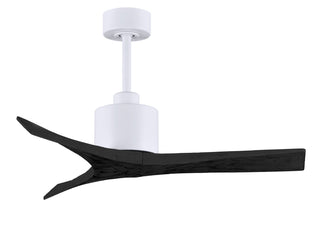 Matthews Fan Company - MW-MWH-BK-42 - 42" Ceiling Fan - Mollywood - Matte White