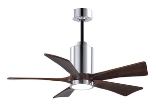 Patricia-5 42" Ceiling Fan in Polished Chrome