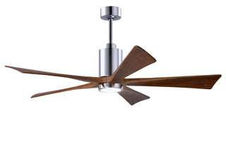 Patricia-5 60" Ceiling Fan in Polished Chrome