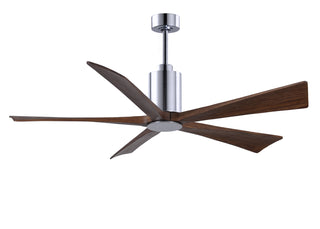 Matthews Fan Company - PA5-CR-WA-60 - 60" Ceiling Fan - Patricia-5 - Polished Chrome