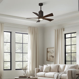 Patricia-5 42" Ceiling Fan in Textured Bronze
