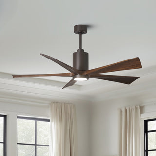Patricia-5 60" Ceiling Fan in Textured Bronze