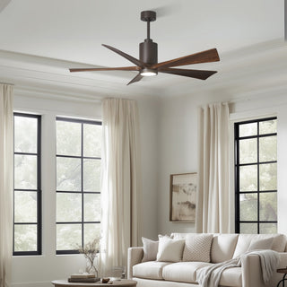 Patricia-5 60" Ceiling Fan in Textured Bronze