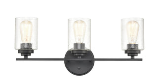 Millennium - 3683-MB - Three Light Vanity - Moven - Matte Black