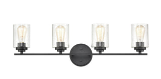 Millennium - 3684-MB - Four Light Vanity - Moven - Matte Black