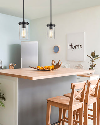 Taos One Light Mini Pendant in Matte Black