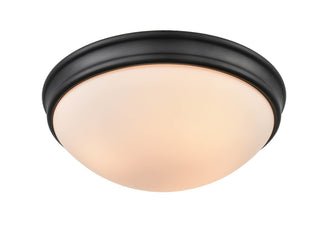 Millennium - 5225-MB - Three Light Flushmount - Baumann - Matte Black