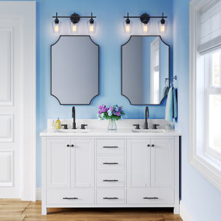 Ashford Three Light Vanity in Matte Black