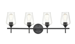 Millennium - 9704-MB - Four Light Vanity - Ashford - Matte Black