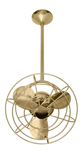 Matthews Fan Company - BD-PB-MTL - 13" Ceiling Fan - Bianca Direcional - Polished Brass