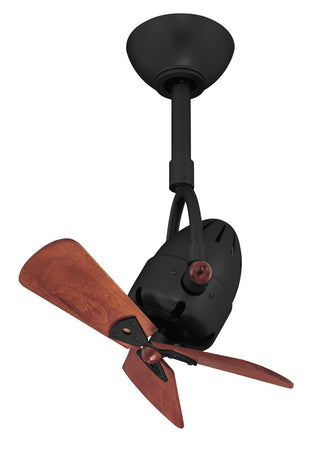 Matthews Fan Company - DI-BK-WD - 16" Ceiling Fan - Diane - Matte Black
