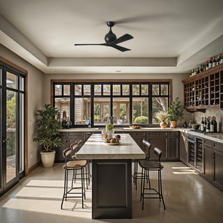 Irene-3 52" Ceiling Fan in Matte Black