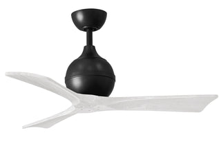 Matthews Fan Company - IR3-BK-MWH-42 - 42" Ceiling Fan - Irene-3 - Matte Black