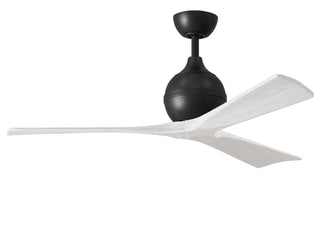 Matthews Fan Company - IR3-BK-MWH-52 - 52" Ceiling Fan - Irene-3 - Matte Black
