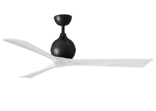 Matthews Fan Company - IR3-BK-MWH-60 - 60" Ceiling Fan - Irene-3 - Matte Black