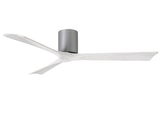 Matthews Fan Company - IR3H-BN-MWH-60 - 60" Ceiling Fan - Irene-3H - Brushed Nickel