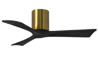 Matthews Fan Company - IR3H-BRBR-BK-42 - 42" Ceiling Fan - Irene-3H - Brushed Brass